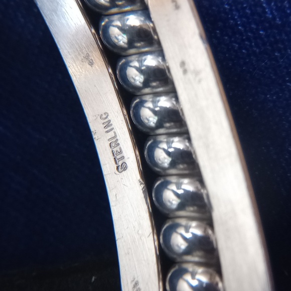 Sterling Silver Twisted Coil Cuff Bracelet Stamped Sterling - Picture 6 of 14